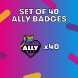 Pronoun & Ally Badge Set of 40