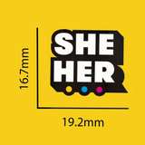 Pronoun & Ally Badge Set of 40